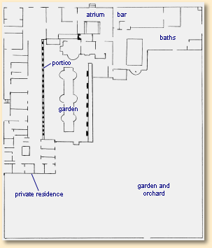 Layout of the Villa of Julia Felix