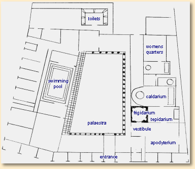 Layout of the Stabian Baths